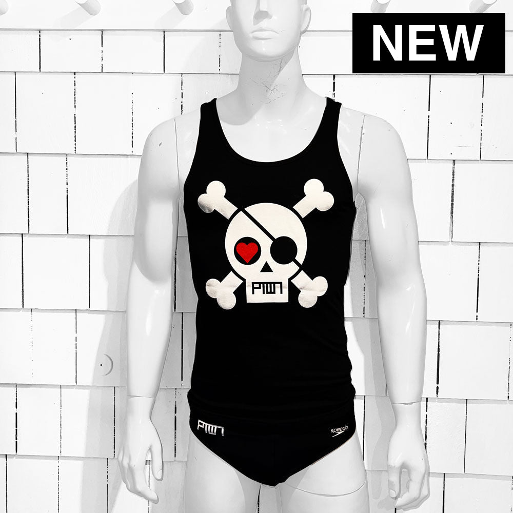 PTOWN / SKULL / TNK / HEATHER BLACK - Tank