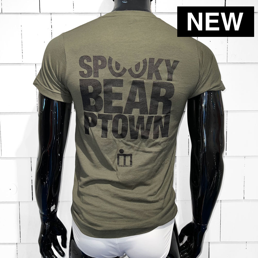 PTOWN / SPOOKY BEAR / TEE / MILITARY GREEN - T-Shirt
