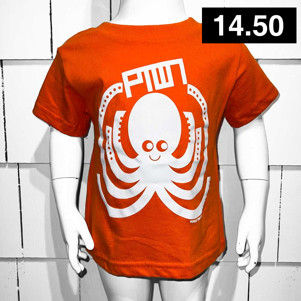 Ptown / Squiggles Kids Tee Orange Kids Apparel