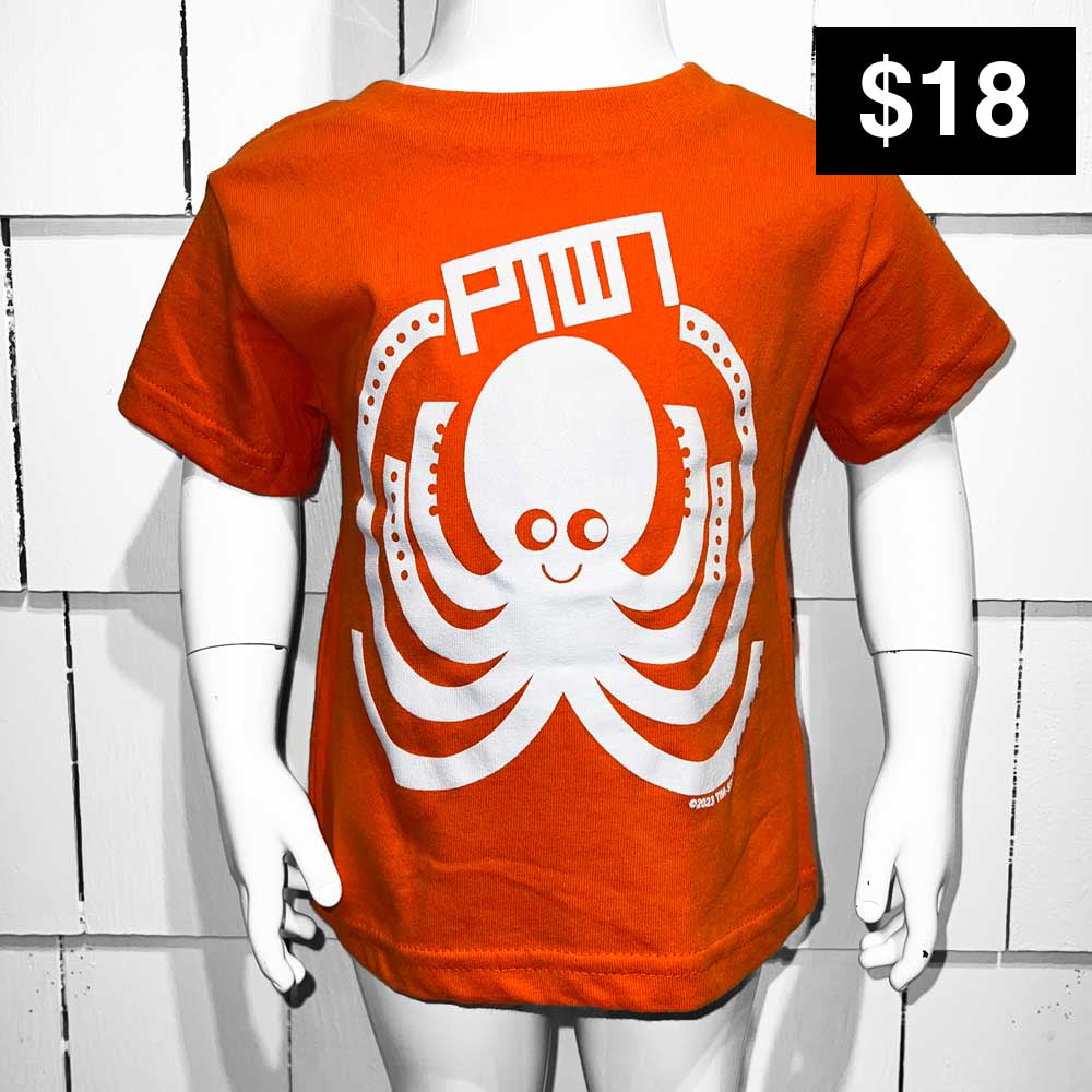 Ptown / Squiggles Kids Tee Orange Kids Apparel