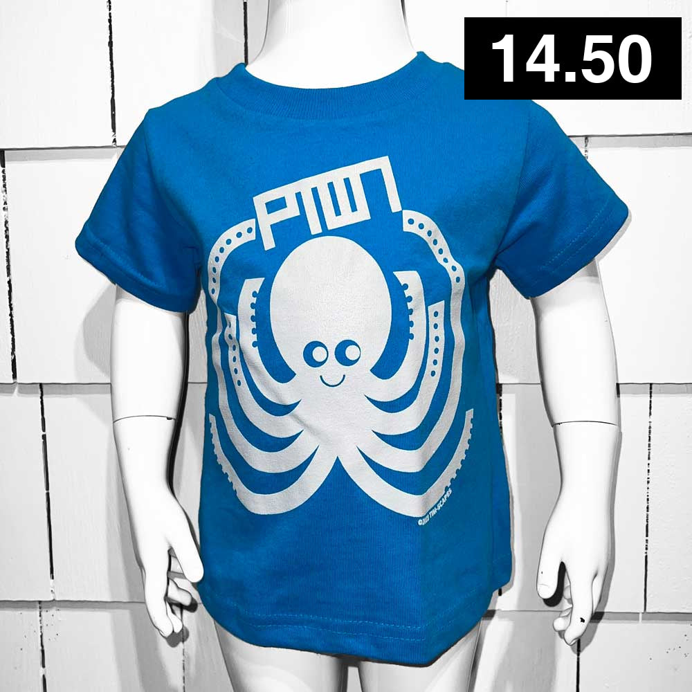 Ptown / Squiggles Kids Tee Turquoise Kids Apparel