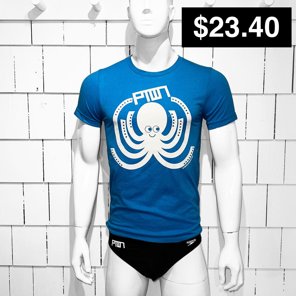 PTOWN / SQUIGGLES / TEE / NEON BLUE T-Shirt