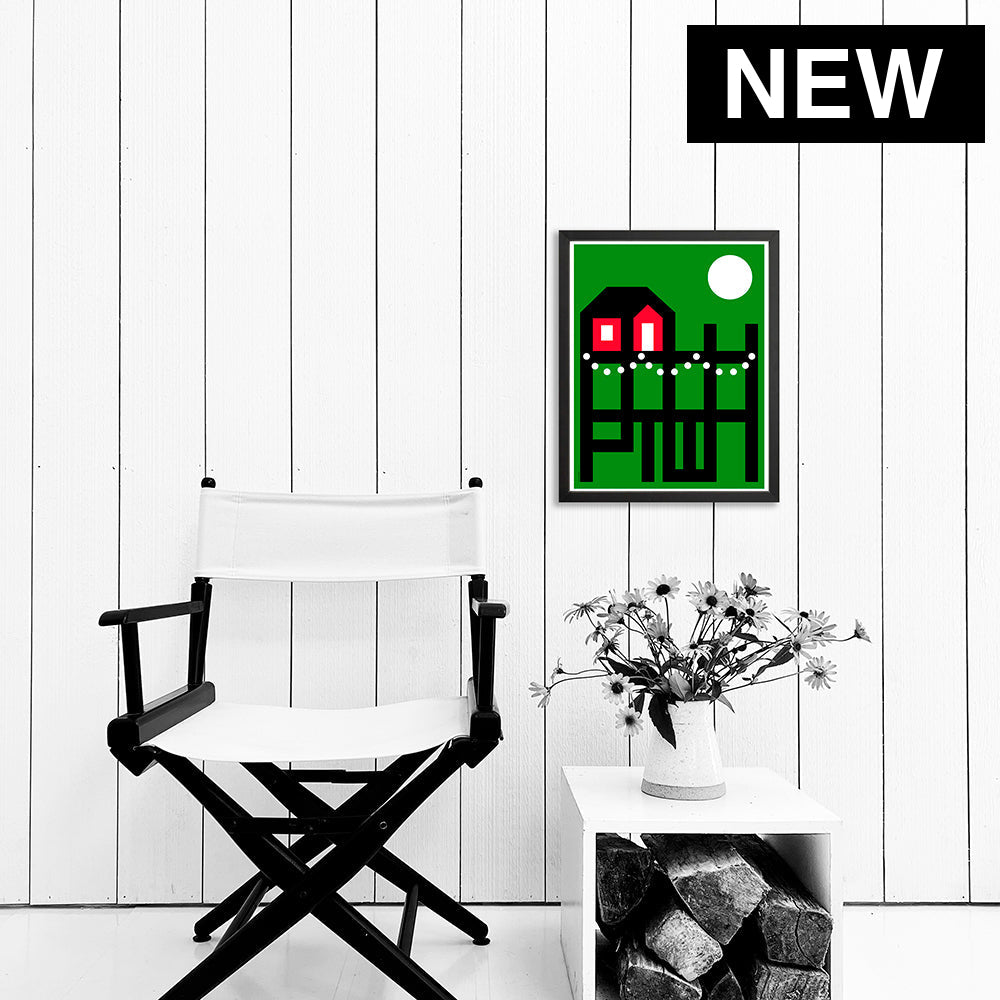 PTOWN / WHARF HOLIDAY GREEN / PRINT Artwork