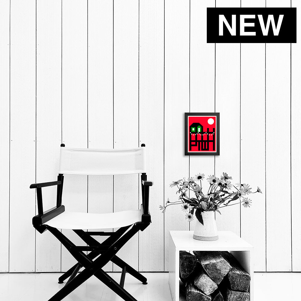 PTOWN / WHARF HOLIDAY RED / PRINT Artwork