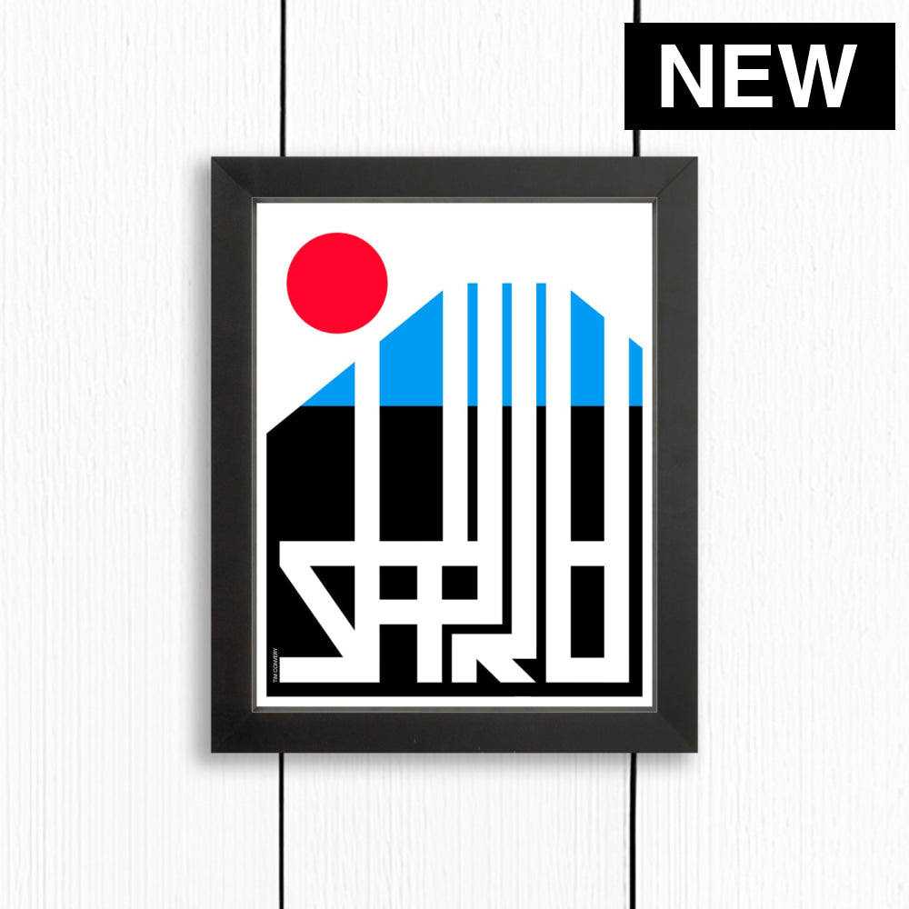 Sapporo / Print Color 8X10 Black Artwork