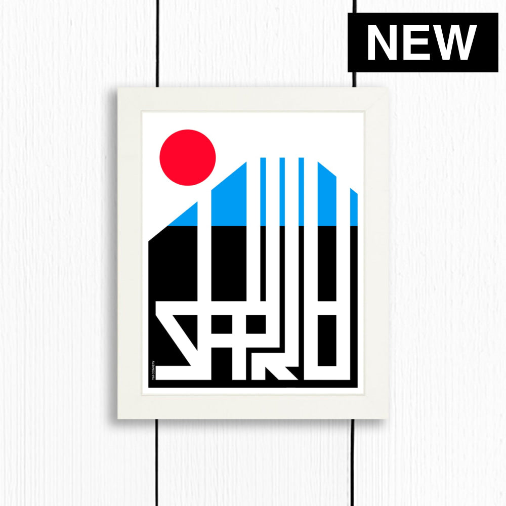 Sapporo / Print Color 8X10 White Artwork