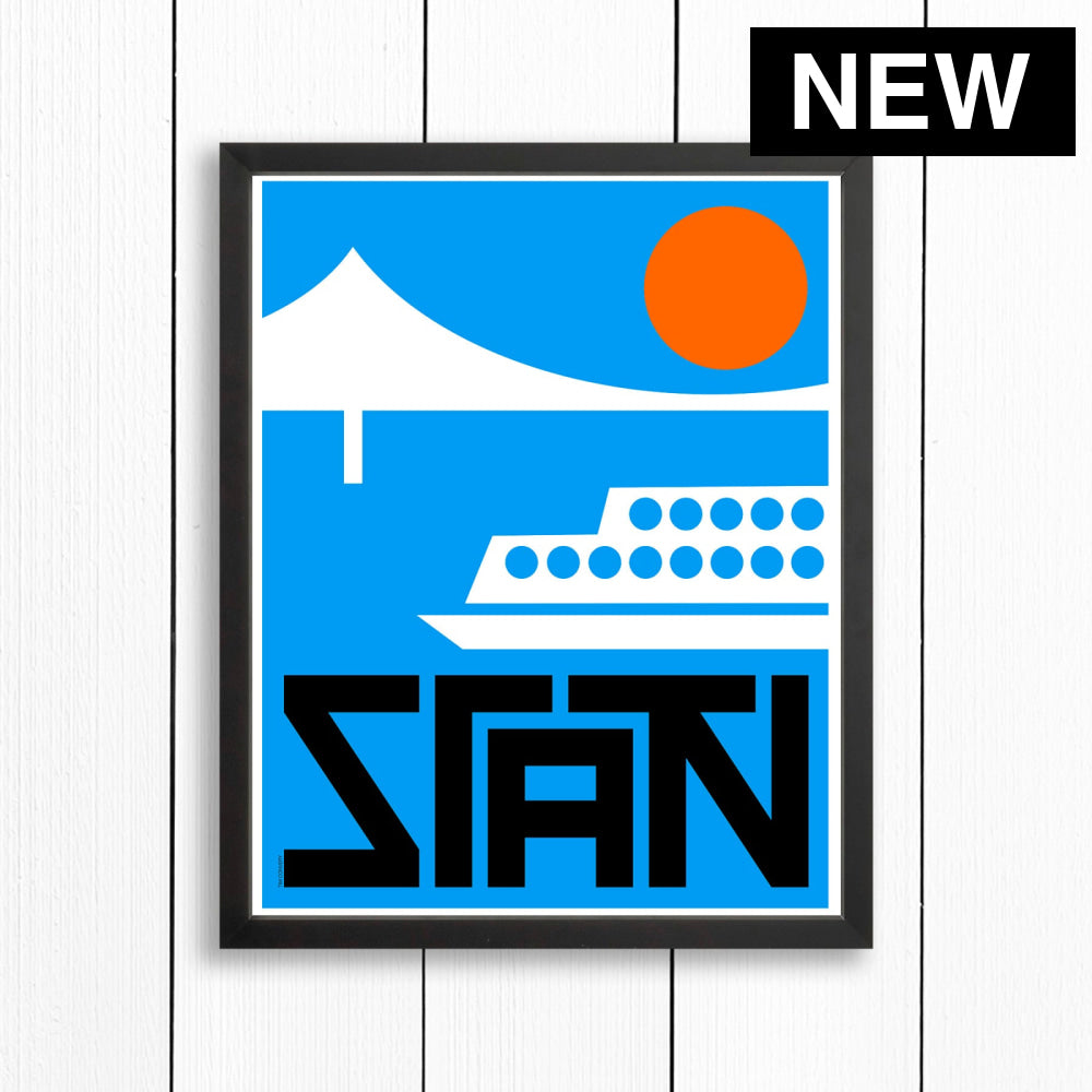 STATEN ISLAND / PRINT COLOR / 16X20 / BLACK Artwork