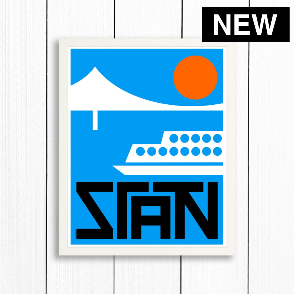 STATEN ISLAND / PRINT COLOR / 16X20 / WHITE Artwork