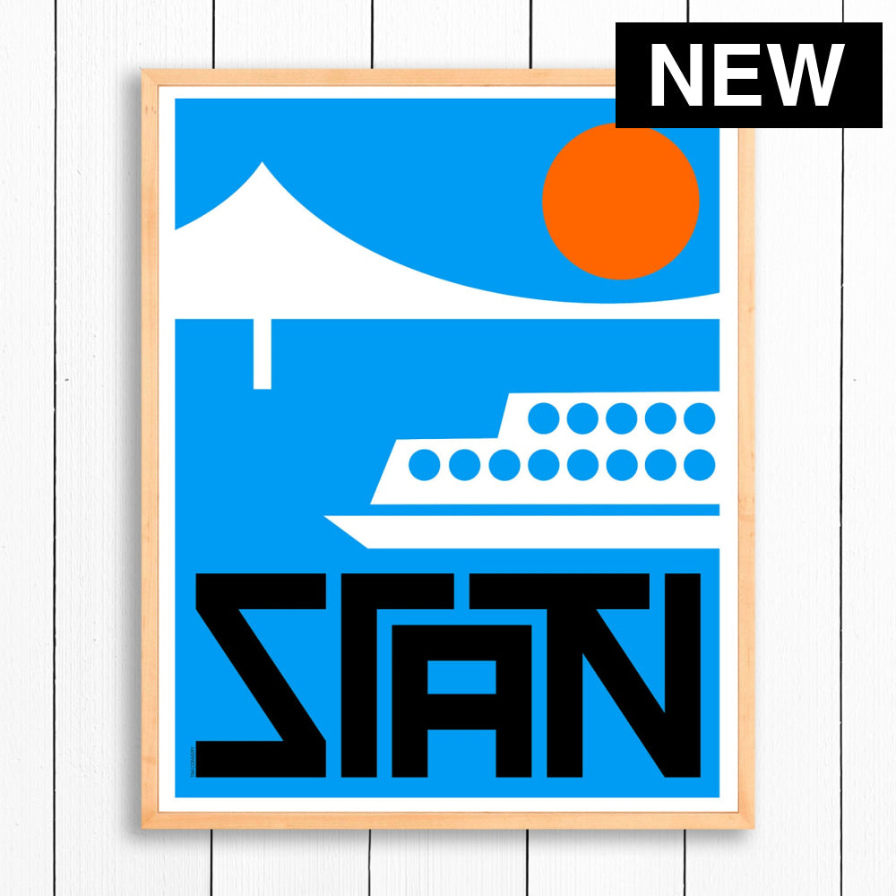 STATEN ISLAND / PRINT COLOR / 24X30 / NATURAL Artwork