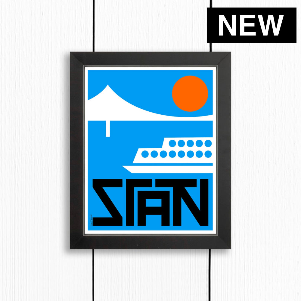 STATEN ISLAND / PRINT COLOR / 8X10 / BLACK Artwork