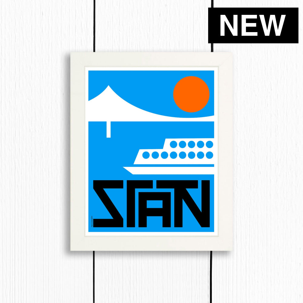 STATEN ISLAND / PRINT COLOR / 8X10 / WHITE Artwork