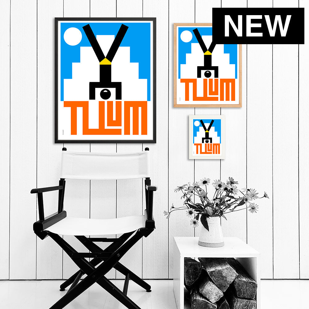 TULUM / PRINT COLOR / 24X30 / BLACK Artwork