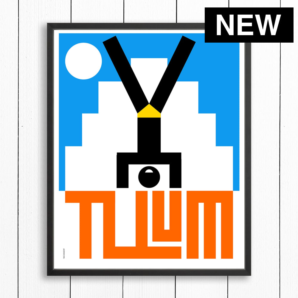 TULUM / PRINT COLOR / 24X30 / BLACK Artwork