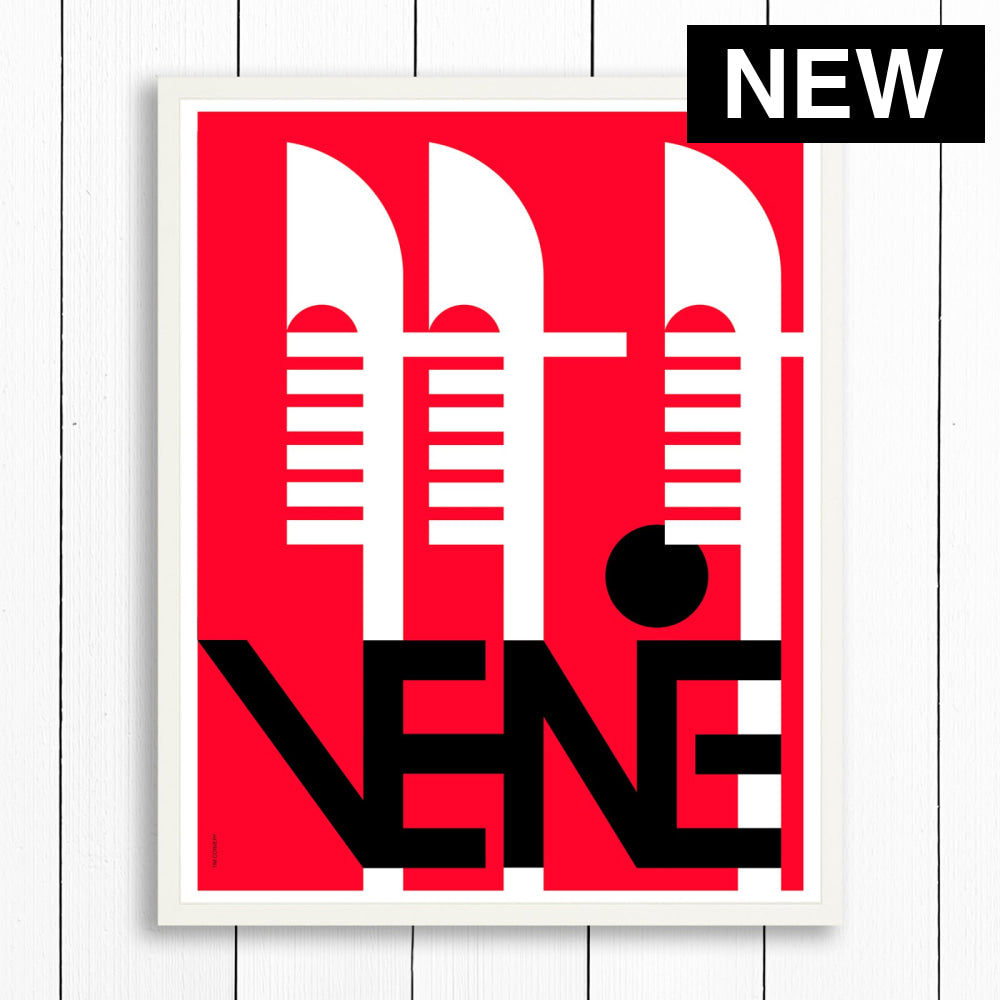 VENICE / PRINT COLOR / 24X30 / WHITE Artwork