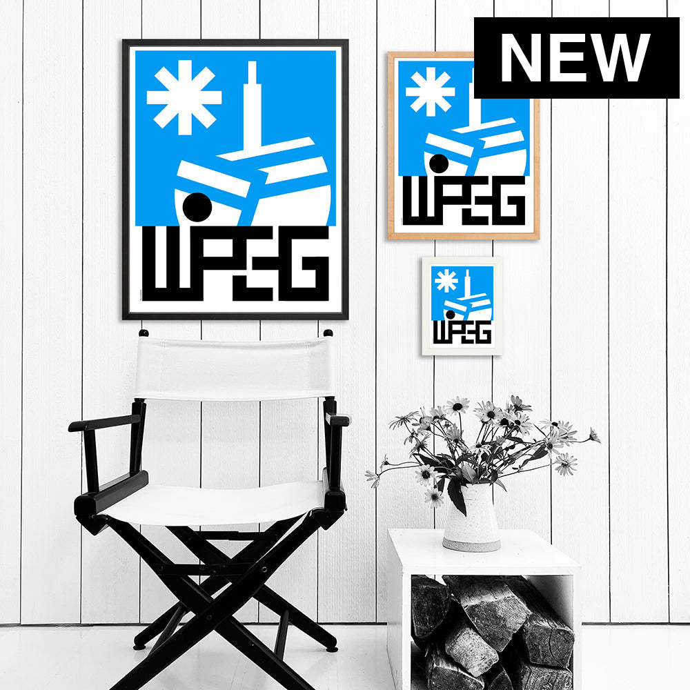 WINNIPEG MB / PRINT COLOR / 24X30 / BLACK Artwork