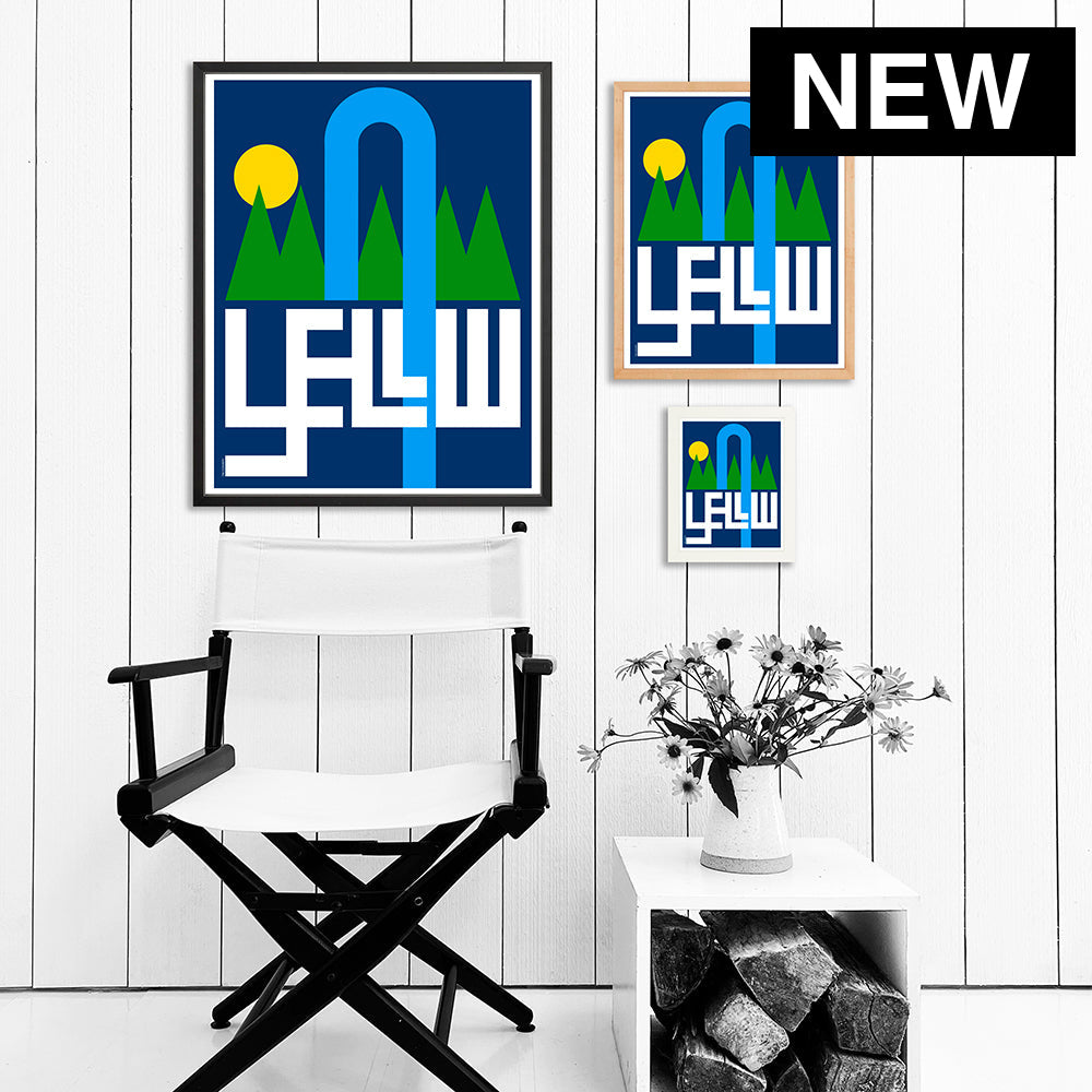 YELLOWSTONE / PRINT COLOR / 24X30 / BLACK Artwork