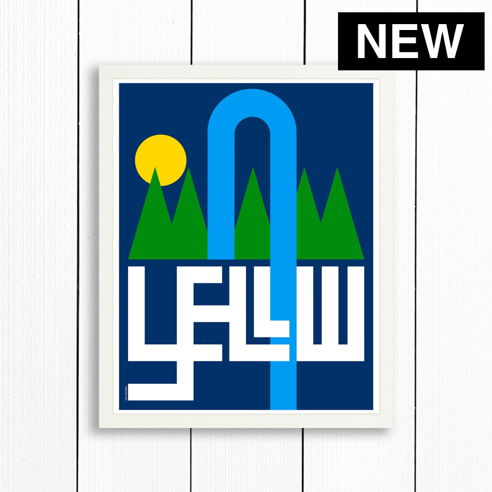 YELLOWSTONE / PRINT COLOR / 16X20 / WHITE Artwork