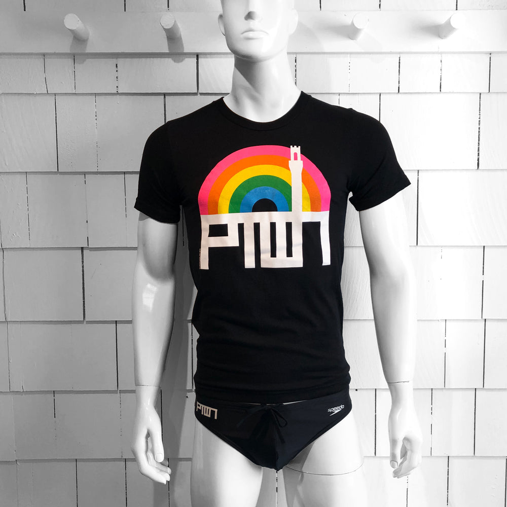 Ptown / Rainbow Tee Black Xs T-Shirt