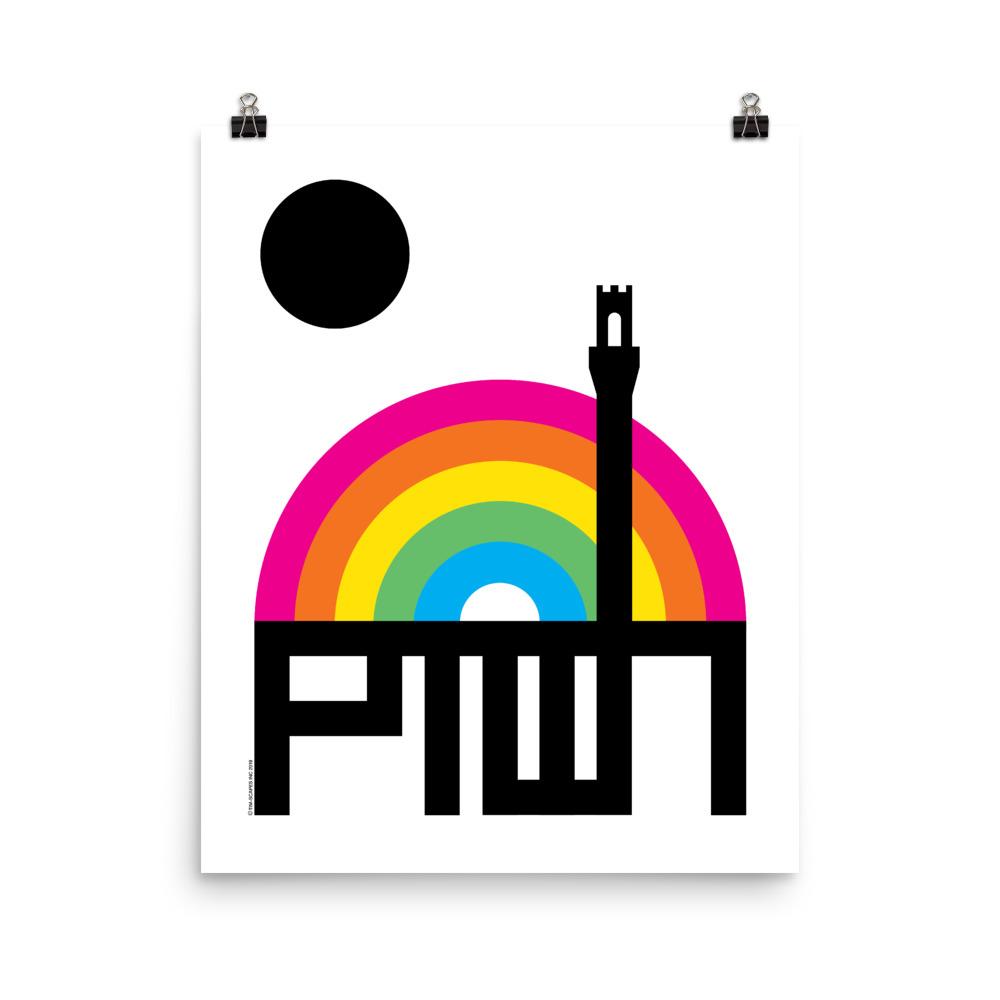 16X20 / Ptown Rainbow Loose Print