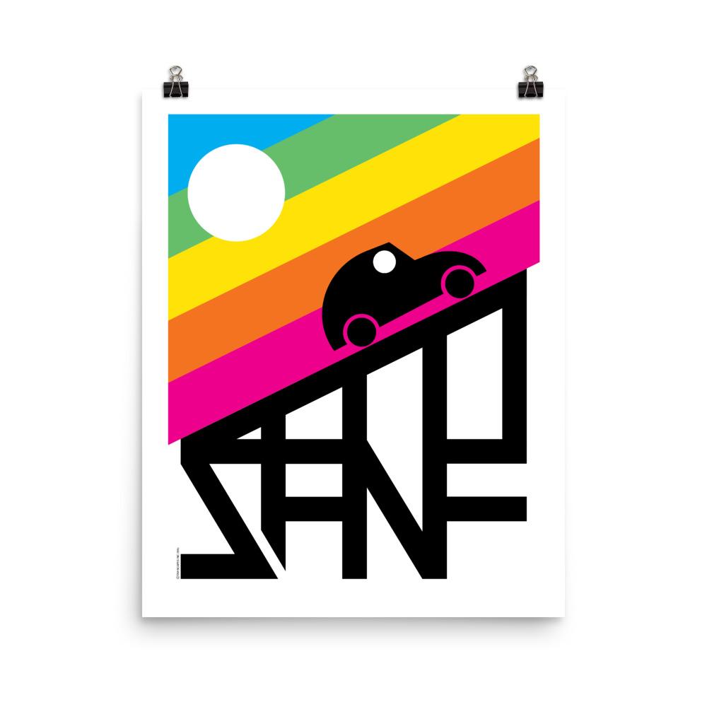16X20 / San Francisco Rainbow Loose Print